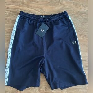 Fred Perry brand new Navy shorts size medium with original tags
